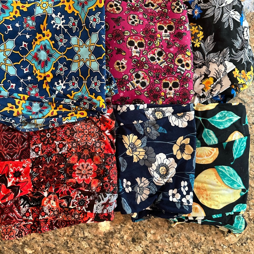 Colorful Patterned Leggings Bundle